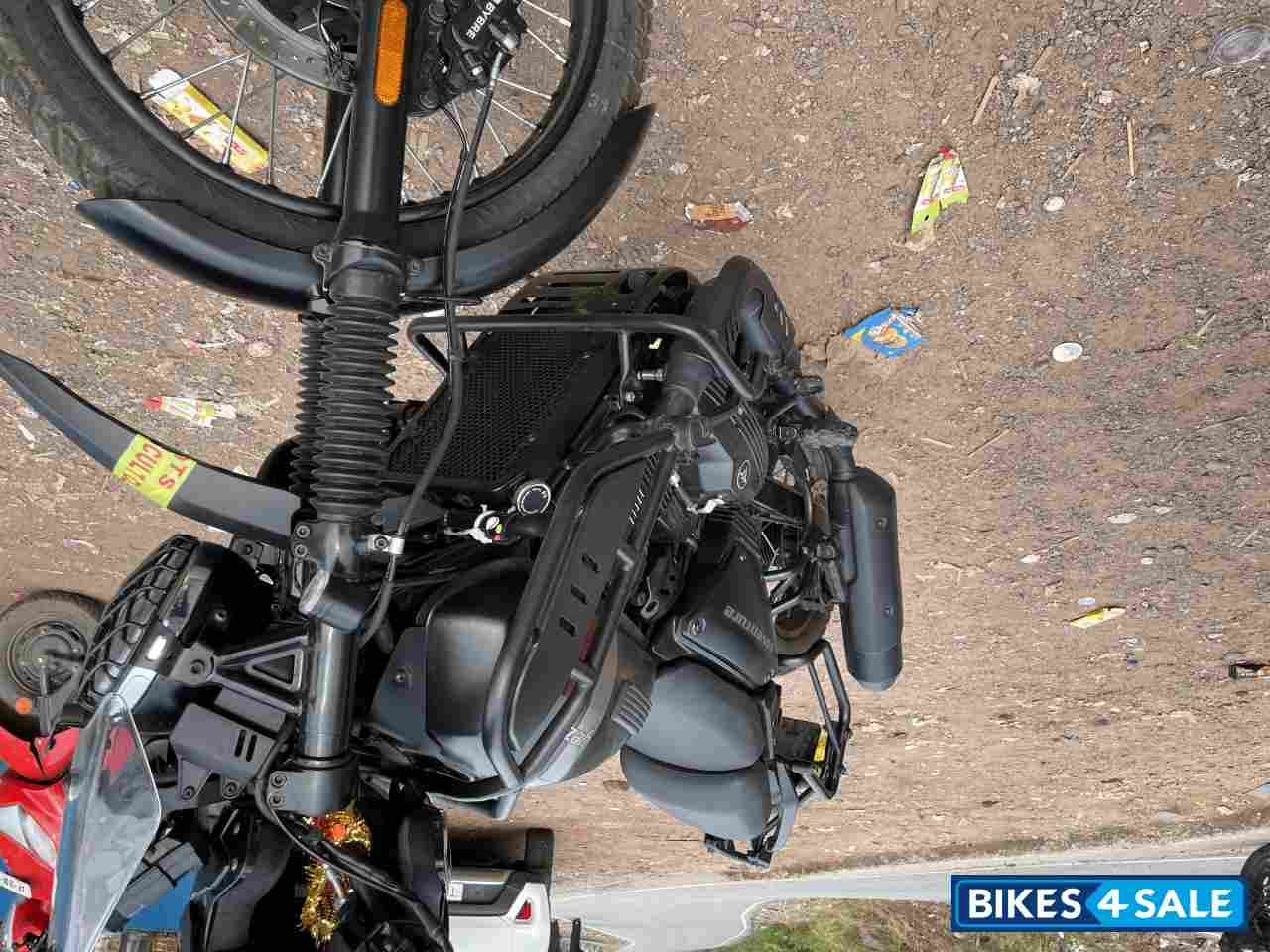 Black Yezdi Adventure Matte