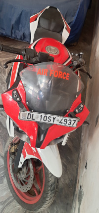 Racing Red And White Bajaj Pulsar RS 200