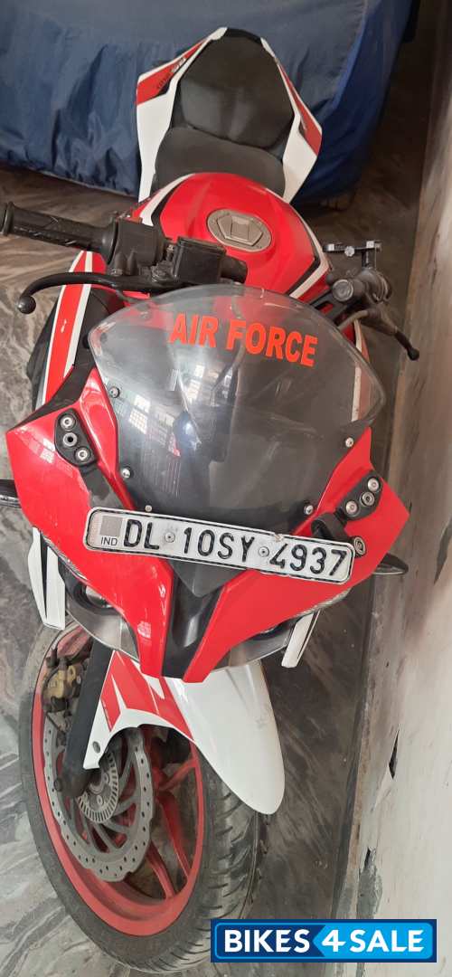 Racing Red And White Bajaj Pulsar RS 200