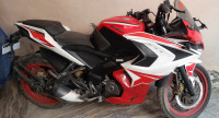 Racing Red And White Bajaj Pulsar RS 200