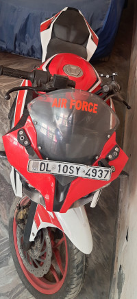 Racing Red And White Bajaj Pulsar RS 200