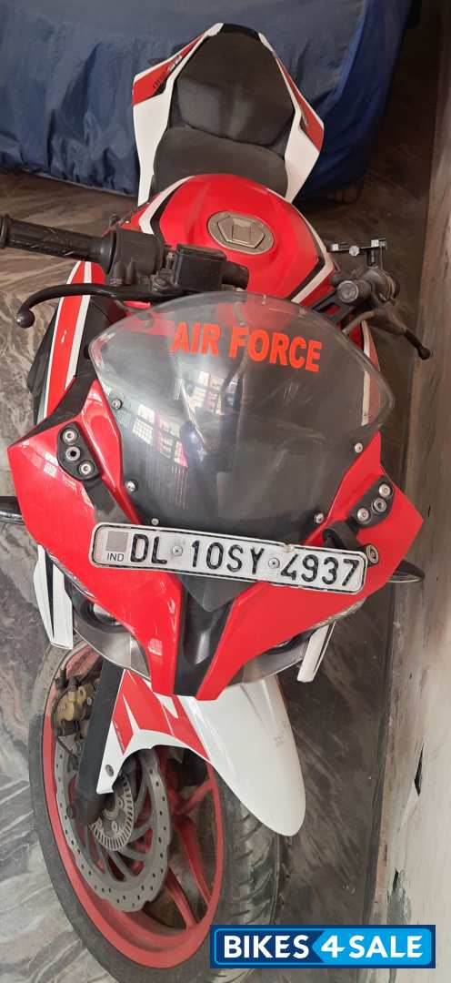 Racing Red And White Bajaj Pulsar RS 200