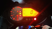 Black Blue Bajaj Pulsar 220F