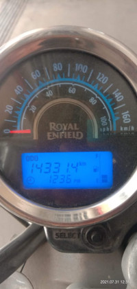 Blue Royal Enfield Thunderbird 500