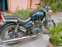 Blue Royal Enfield Thunderbird 500