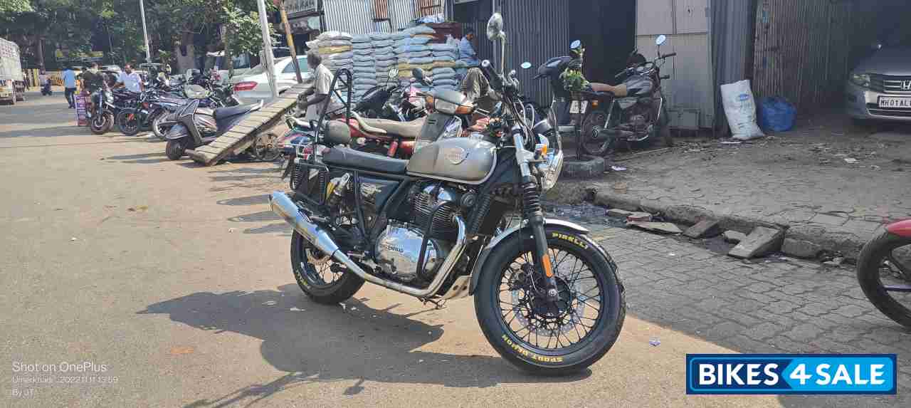 Silver Royal Enfield Interceptor 650 Twin