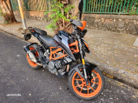 Mat Silver KTM Duke 390 BS6