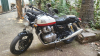 White Red Royal Enfield Interceptor 650 Twin