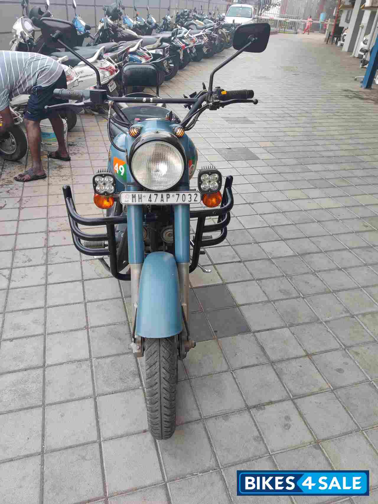 Airborne Blue Royal Enfield