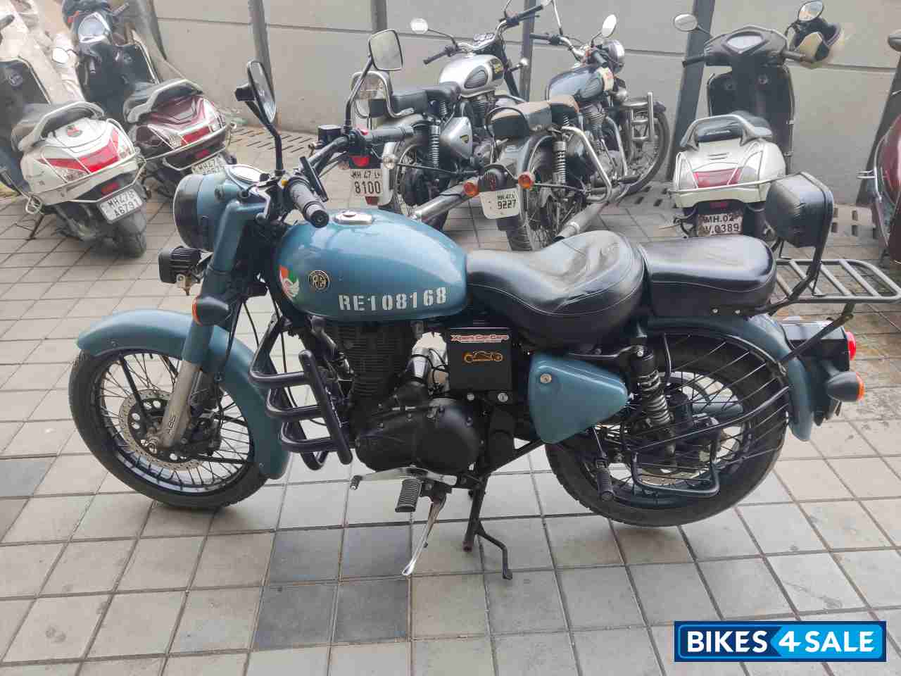 Airborne Blue Royal Enfield