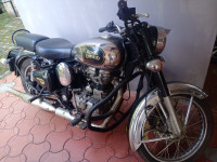 Silver Royal Enfield Bullet Standard 500
