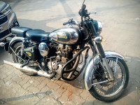 Silver Royal Enfield Bullet Standard 500