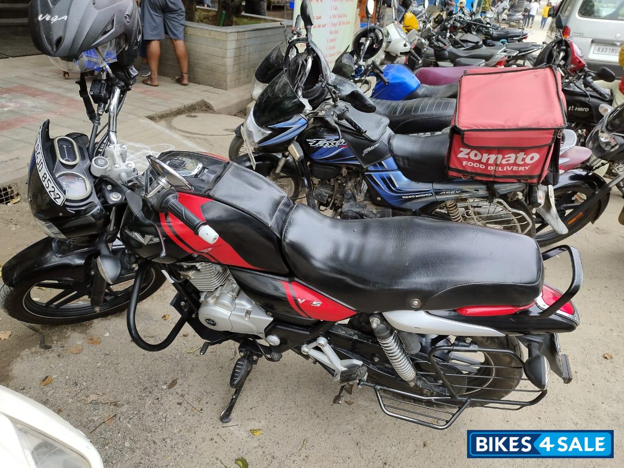 Back And Red Bajaj V15