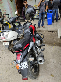 Back And Red Bajaj V15