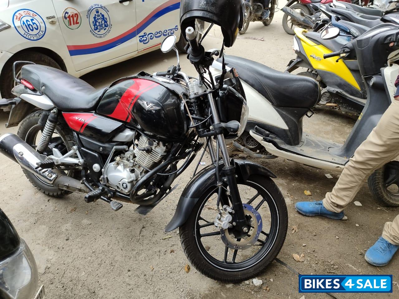 Back And Red Bajaj V15