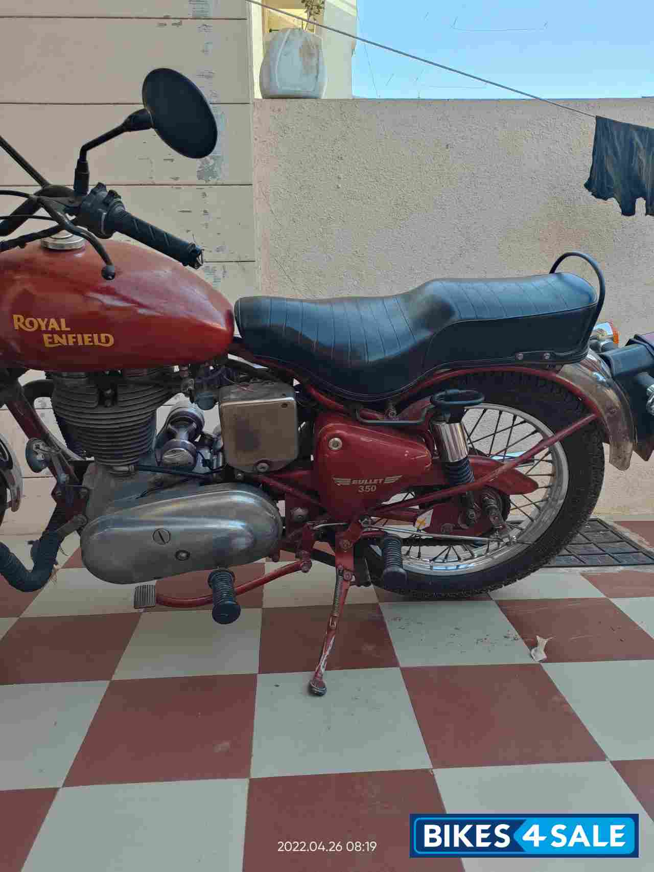 Maroon Royal Enfield Bullet Standard 350