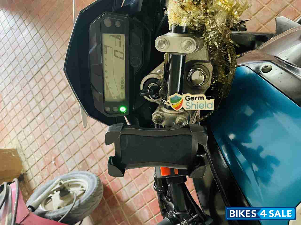 Cyan With Black Yamaha FZ-S FI V2