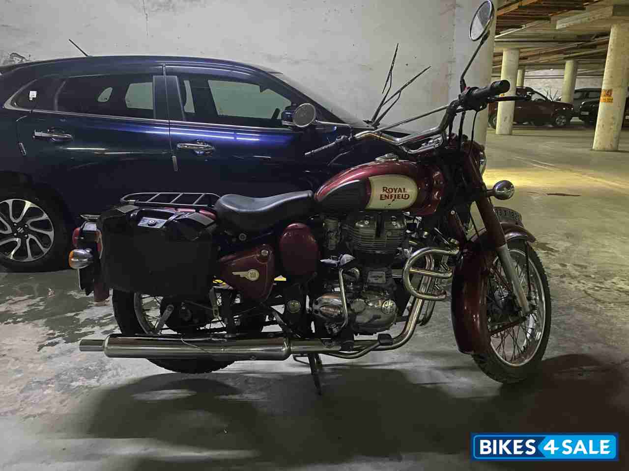 Maroon Royal Enfield Classic 350