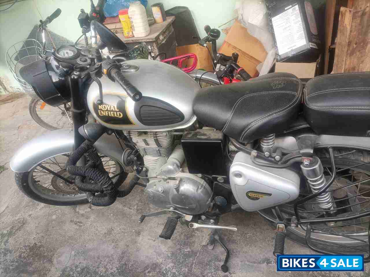 Silver Royal Enfield Classic 350