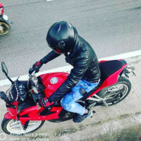 Red Bajaj Pulsar RS 200 ABS