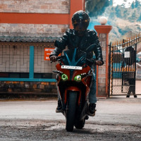 Red Bajaj Pulsar RS 200 ABS