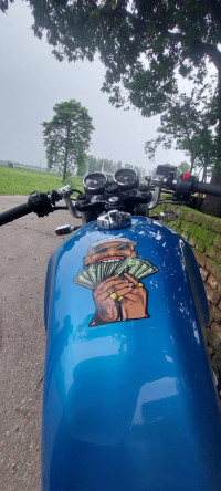 Blue Royal Enfield Continental GT 650