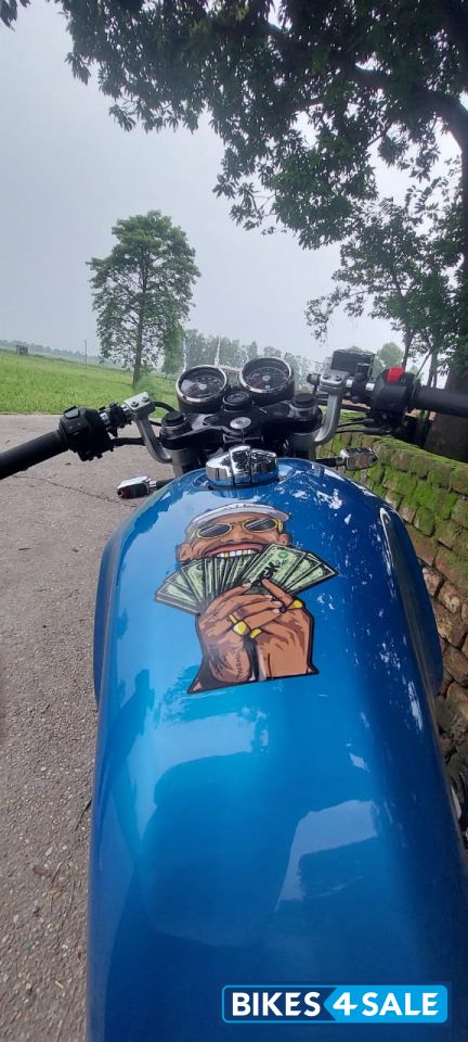 Blue Royal Enfield Continental GT 650