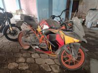 White And Orange KTM RC 200