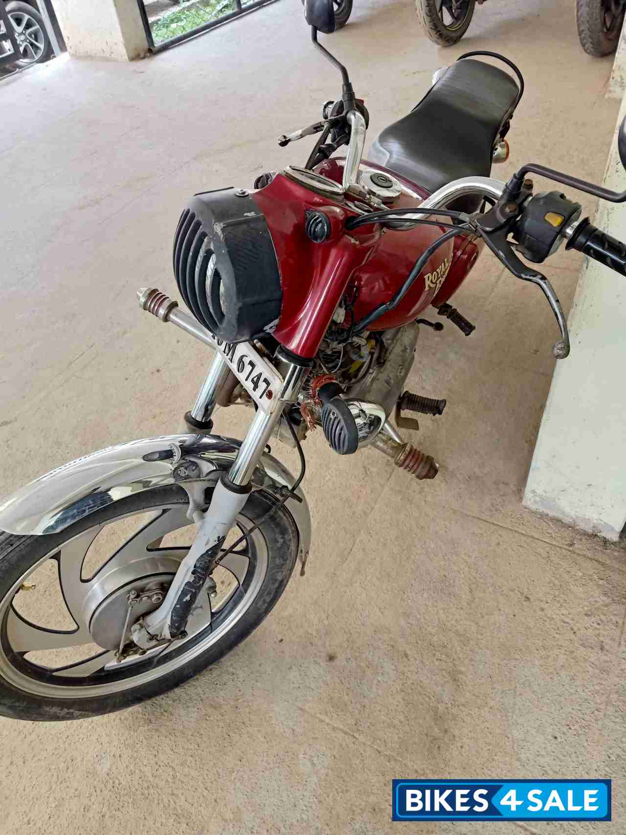 Cherry Red Royal Enfield Bullet Electra