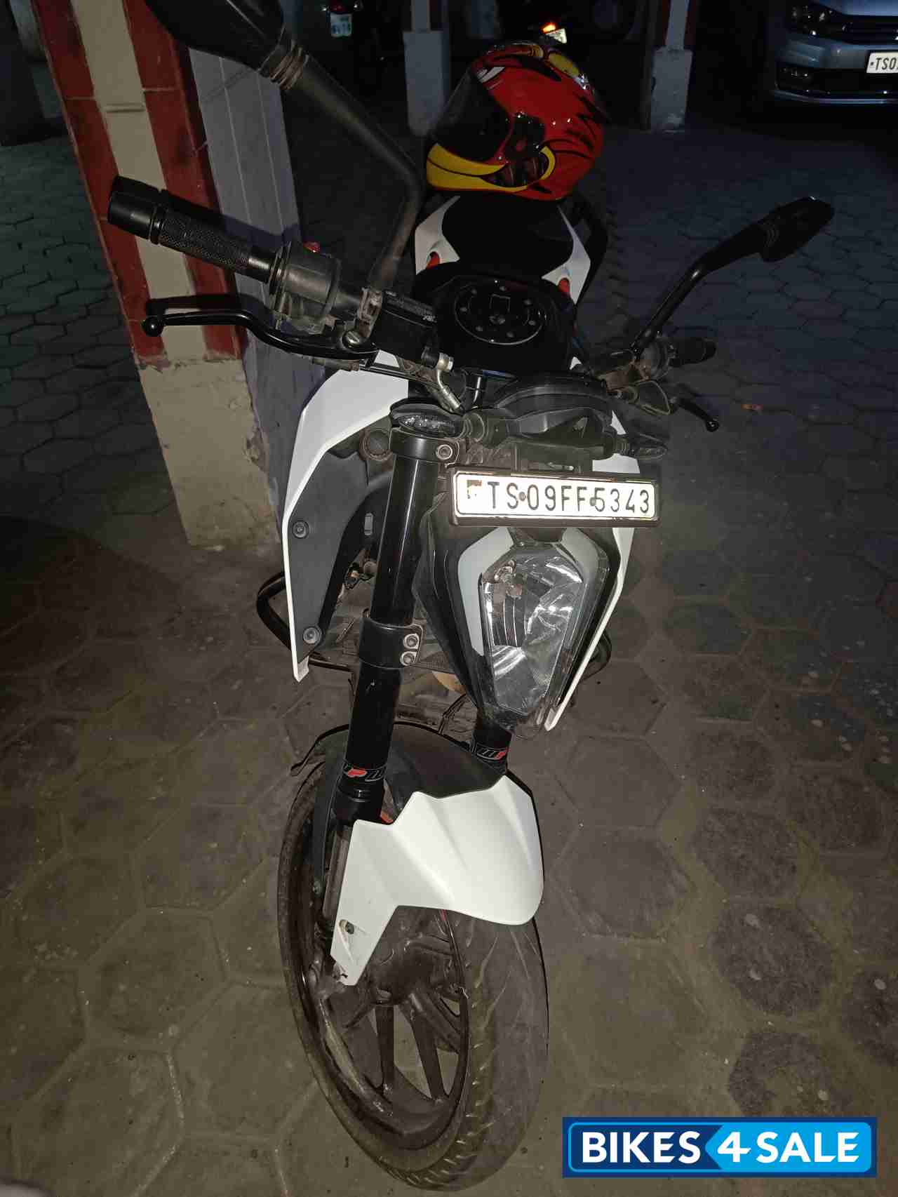 White KTM Duke 250