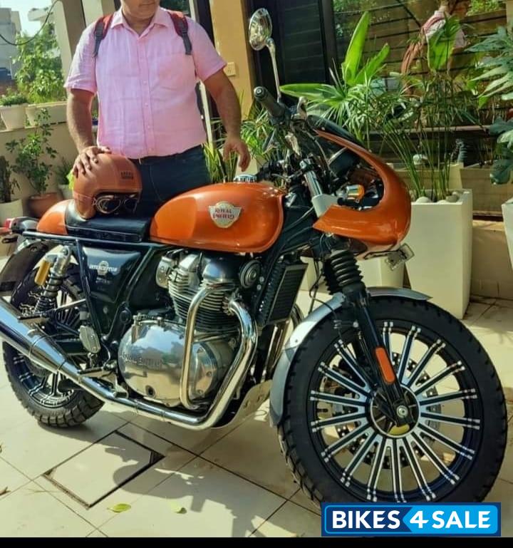 Orange Royal Enfield Interceptor