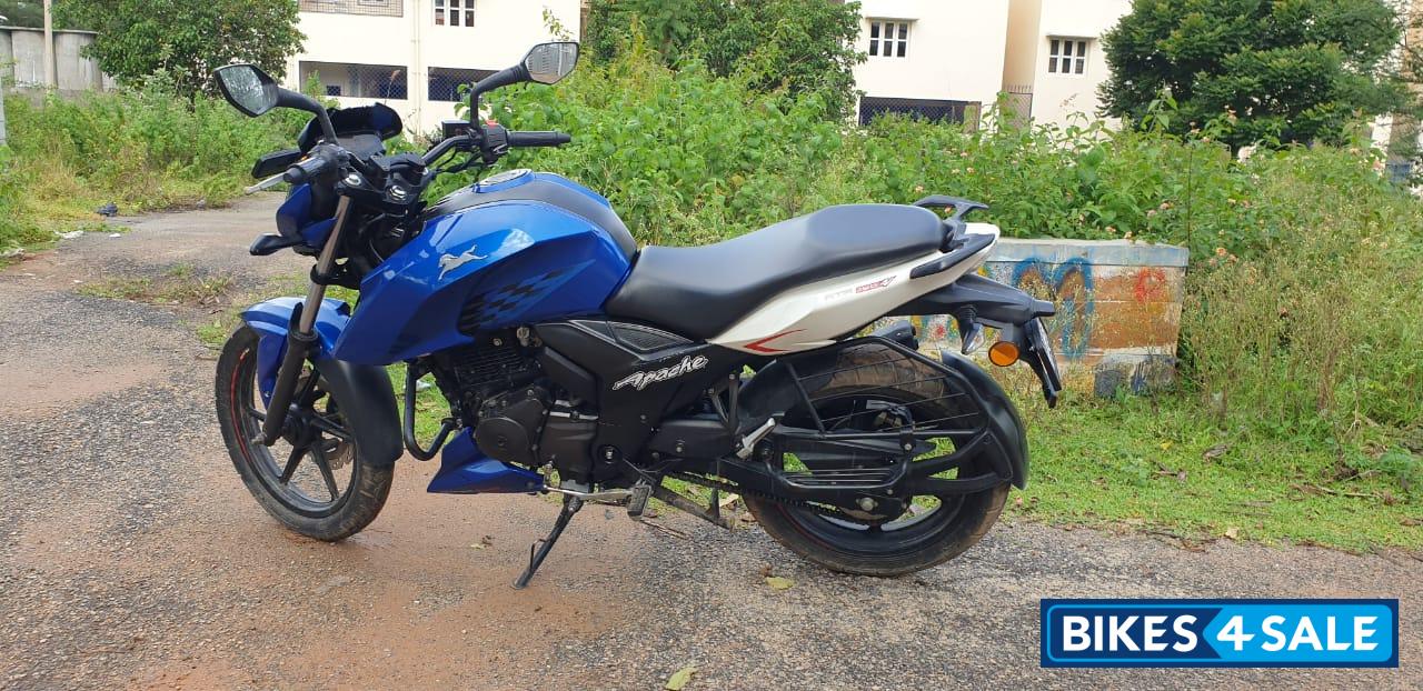 Blue & White TVS Apache RTR 160 4V