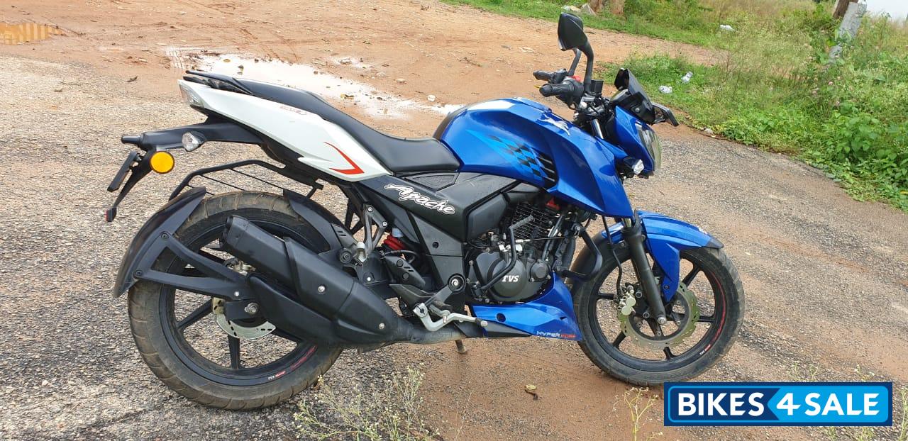 Blue & White TVS Apache RTR 160 4V