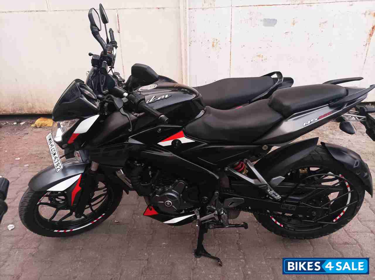 Black Grey Bajaj Pulsar NS 200 BS6