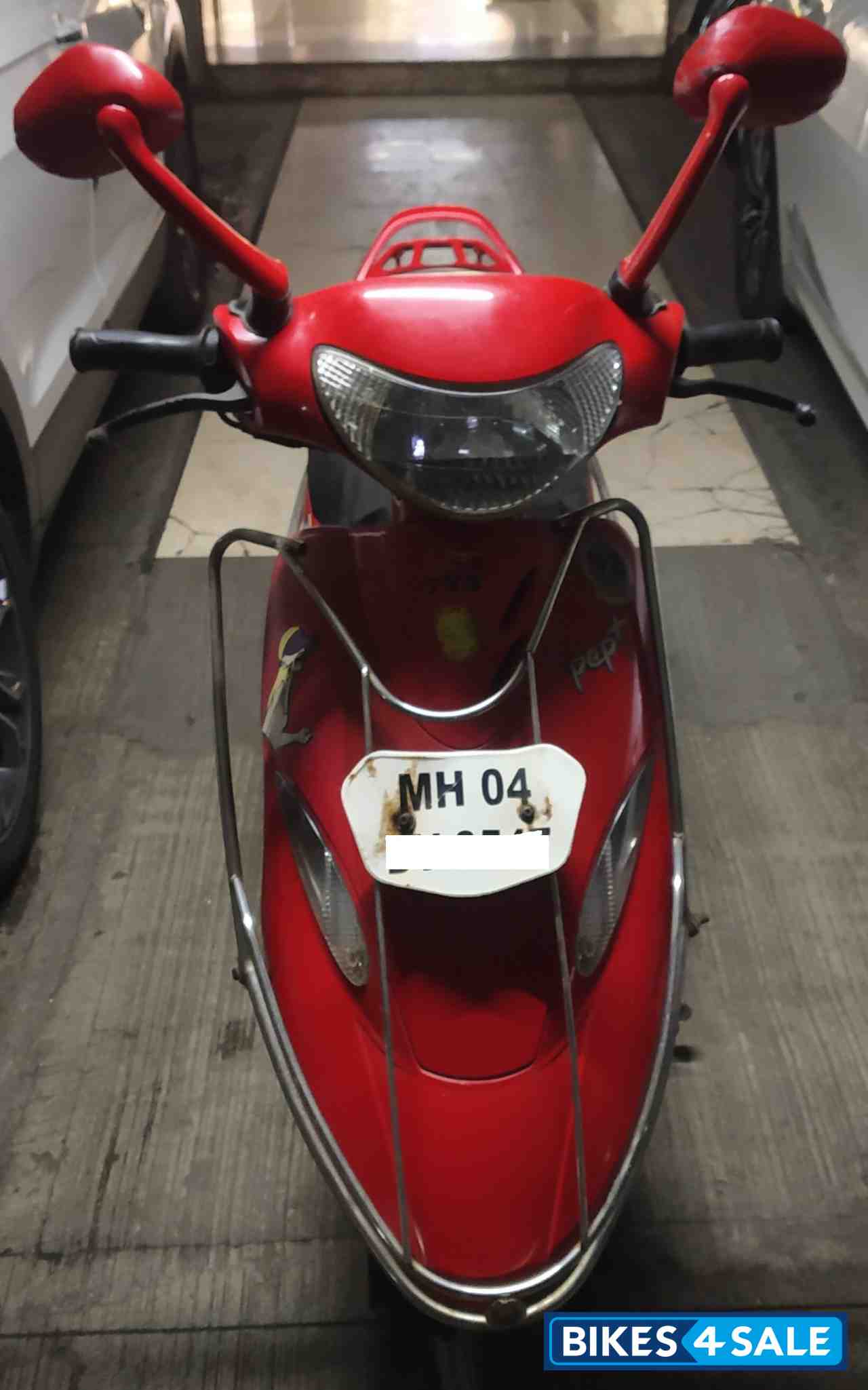 Red TVS Scooty Pep Plus