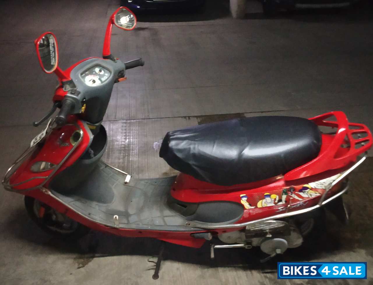 Red TVS Scooty Pep Plus
