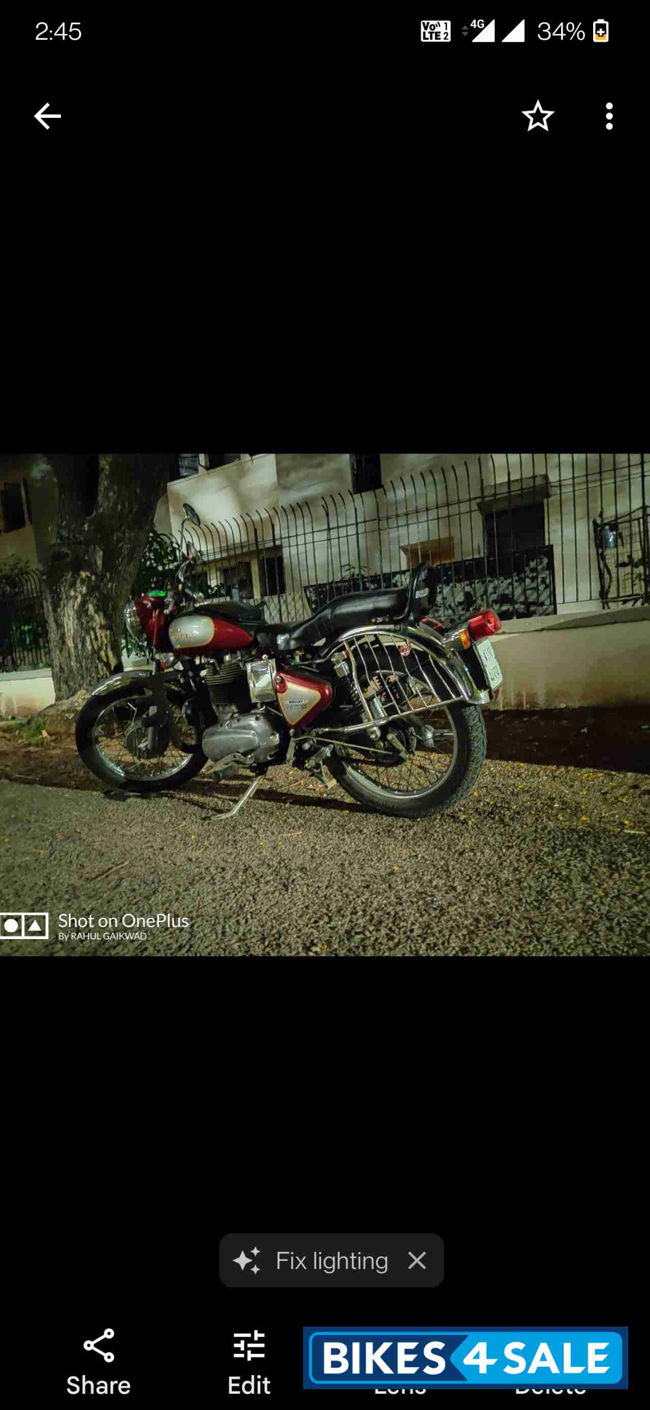 Red Royal Enfield Bullet Electra 5S Red Royal Enfield Bullet Electra 5S