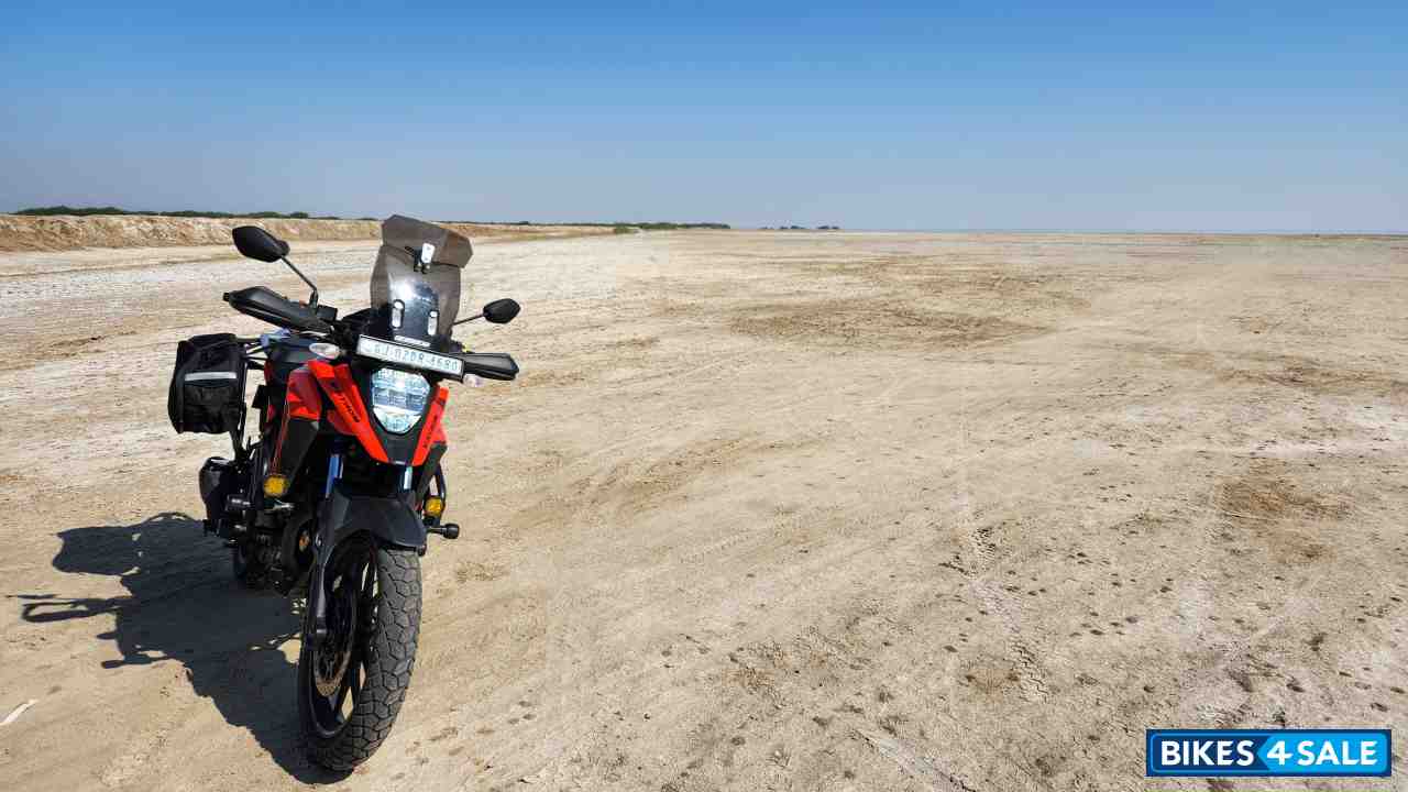 Orange Suzuki V-Strom SX