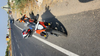 Orange Suzuki V-Strom SX