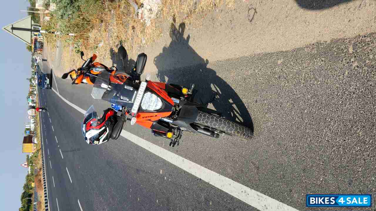 Orange Suzuki V-Strom SX