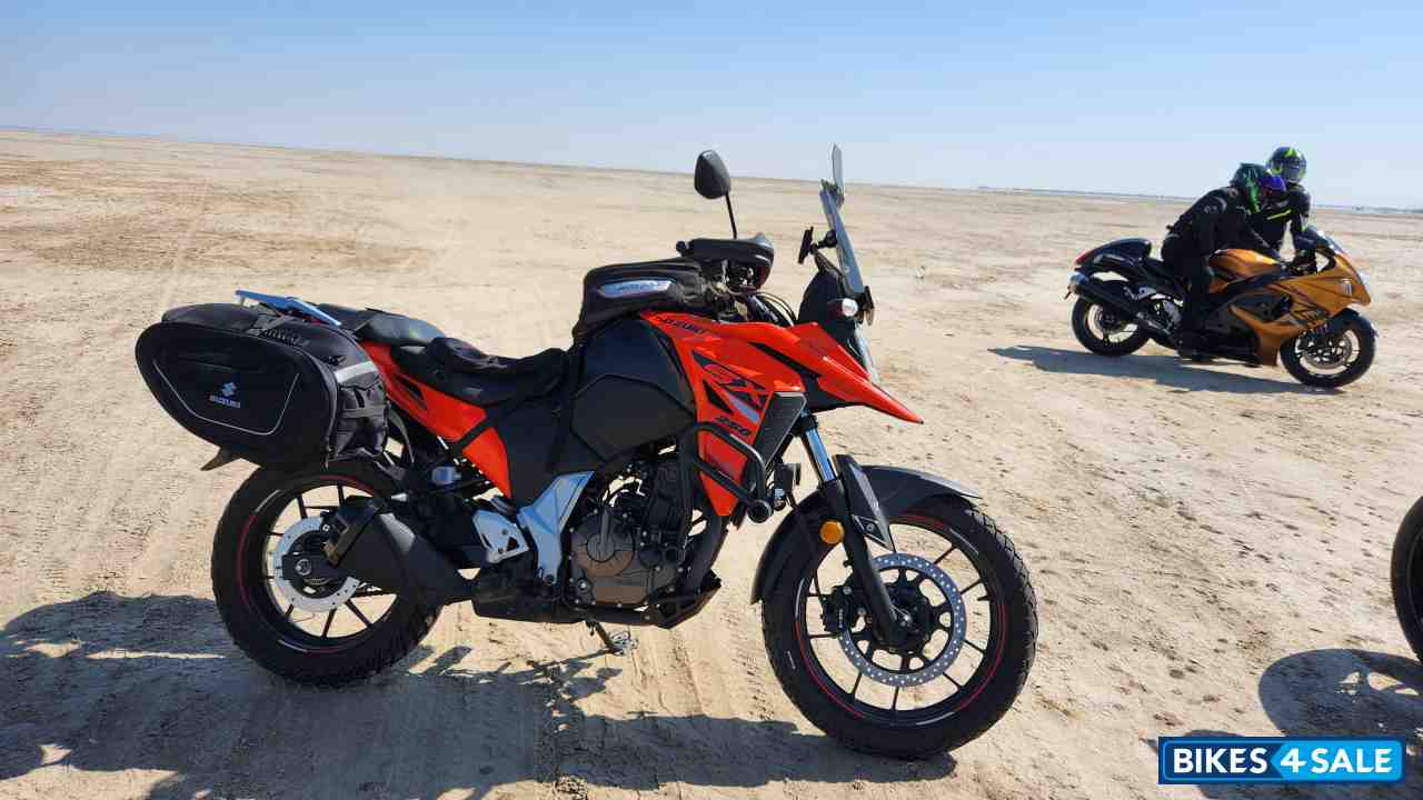 Orange Suzuki V-Strom SX