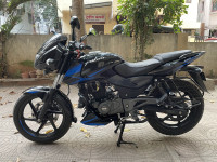 Black-blue Bajaj Pulsar 150 Twin Disc