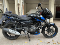 Black-blue Bajaj Pulsar 150 Twin Disc