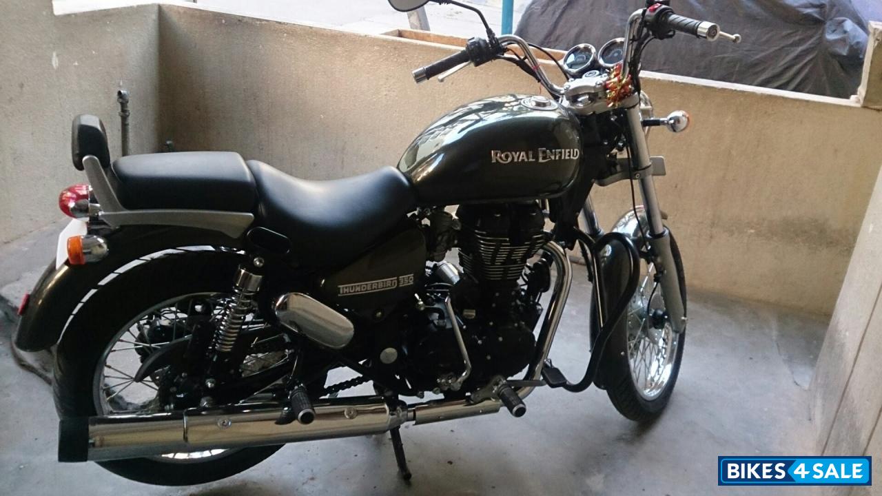 Lighting Green Royal Enfield Thunderbird 350