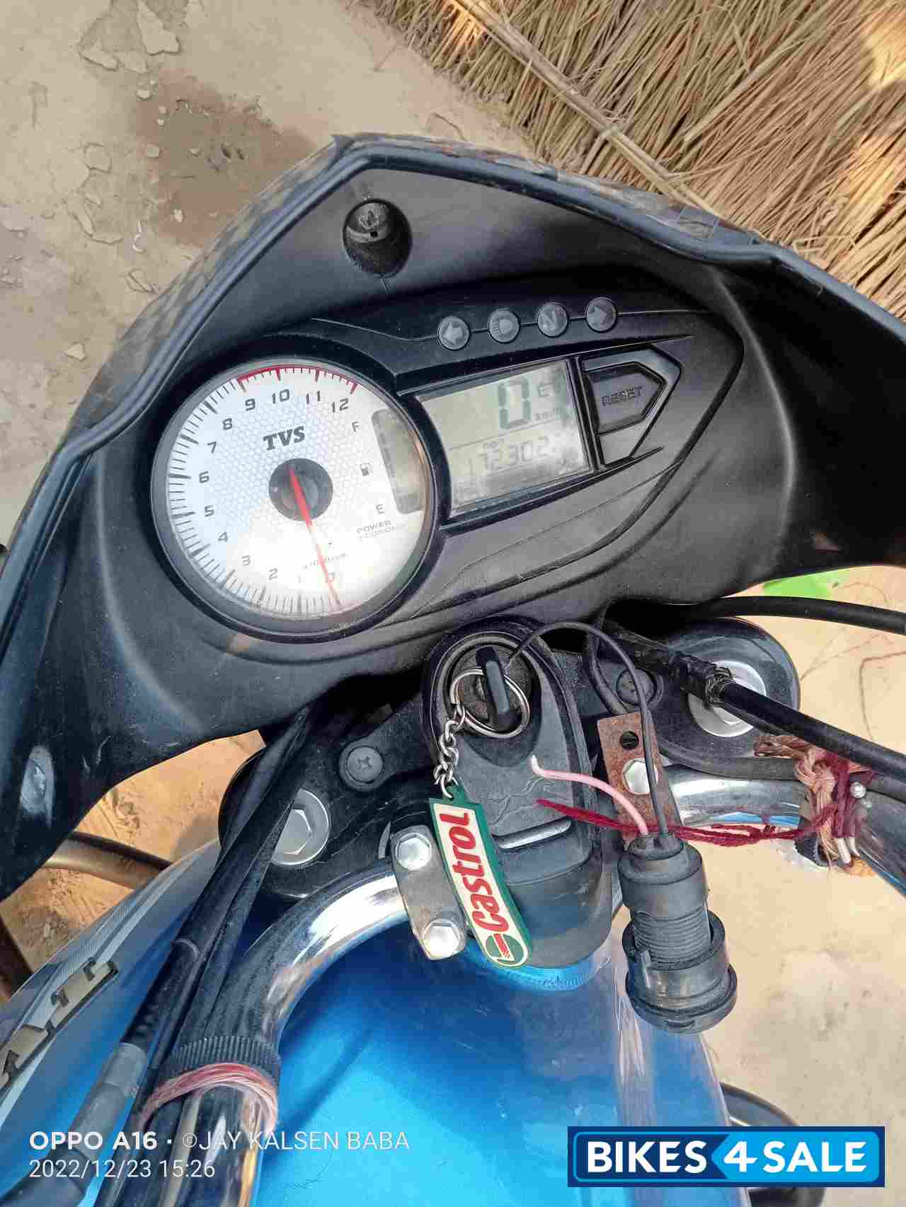 Sky Blue TVS Victor Premium Edition