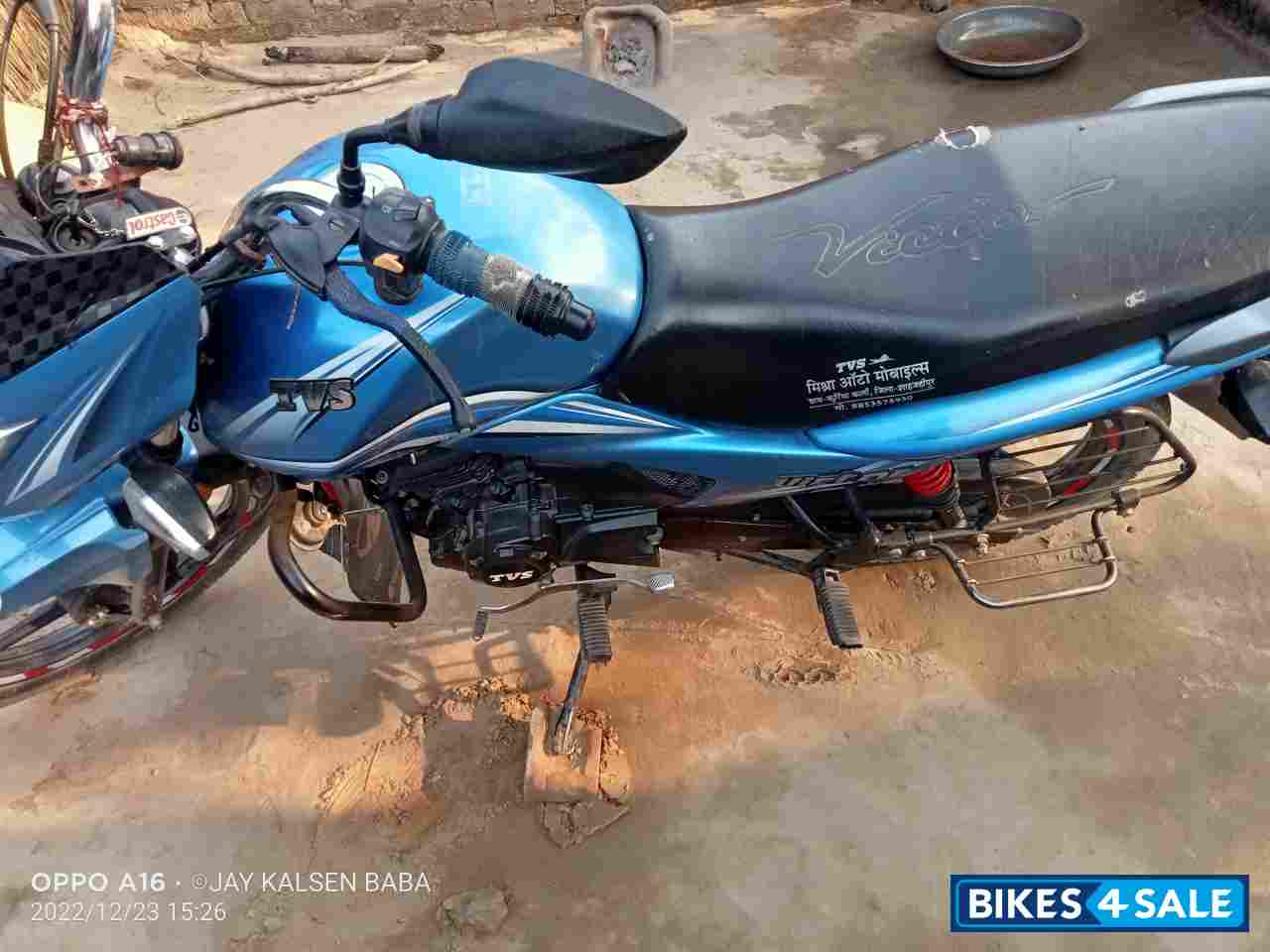 Sky Blue TVS Victor Premium Edition