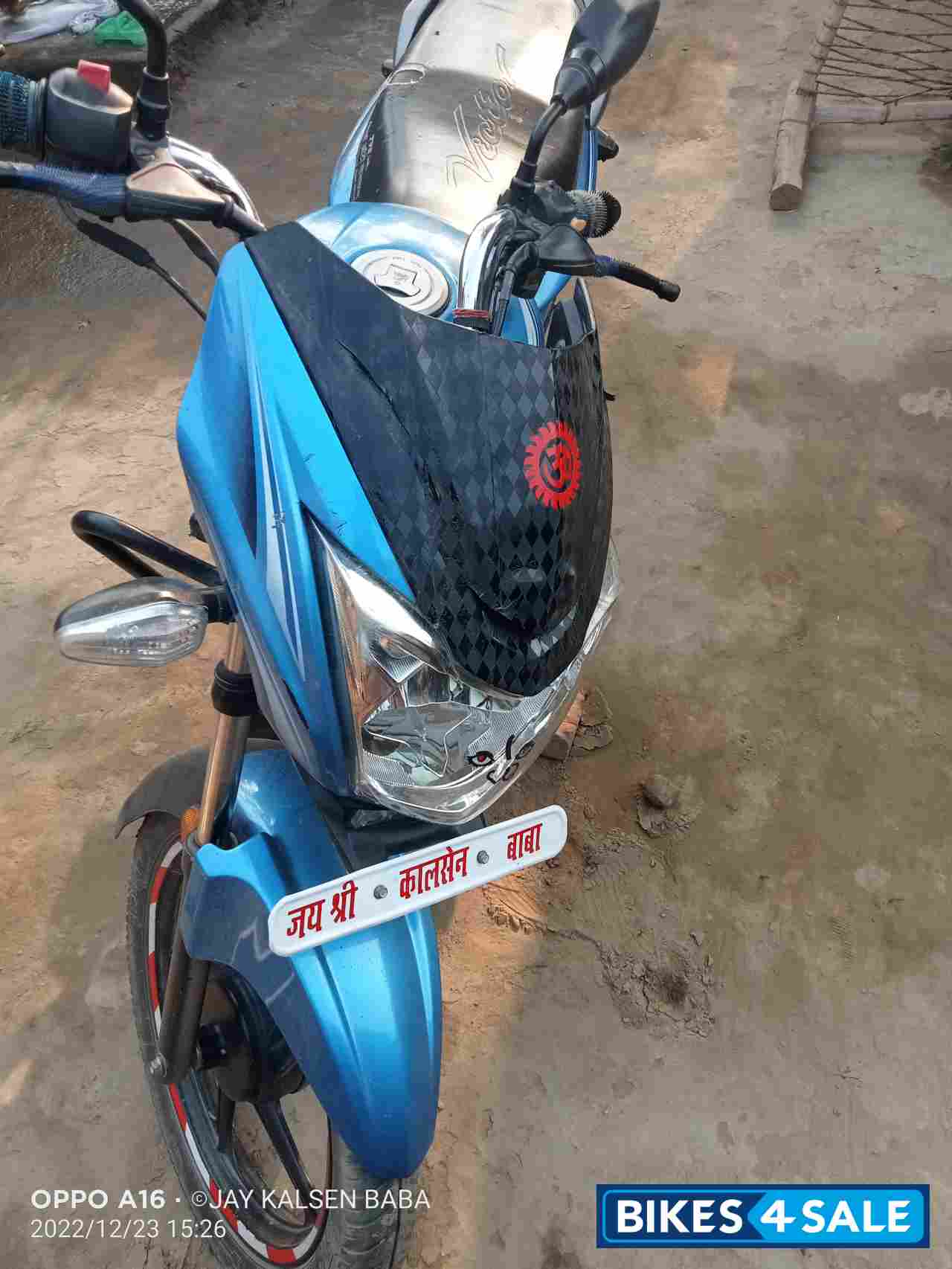 Sky Blue TVS Victor Premium Edition