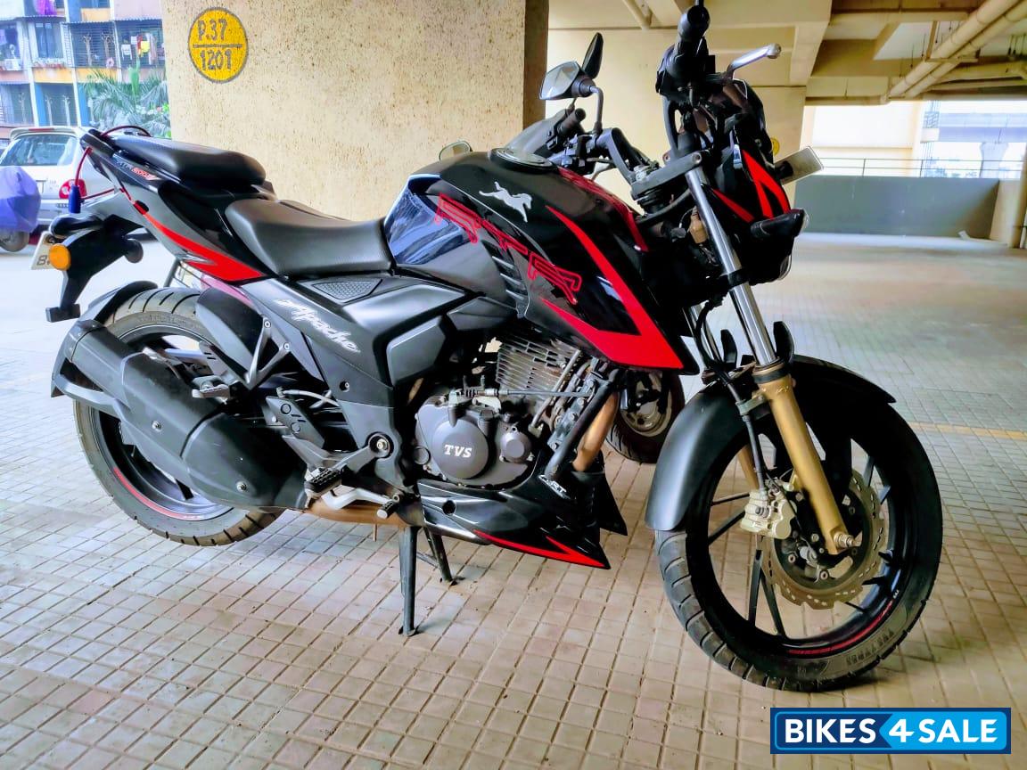 Black & Red TVS Apache RTR 200 4V ABS Race Edition 2.0