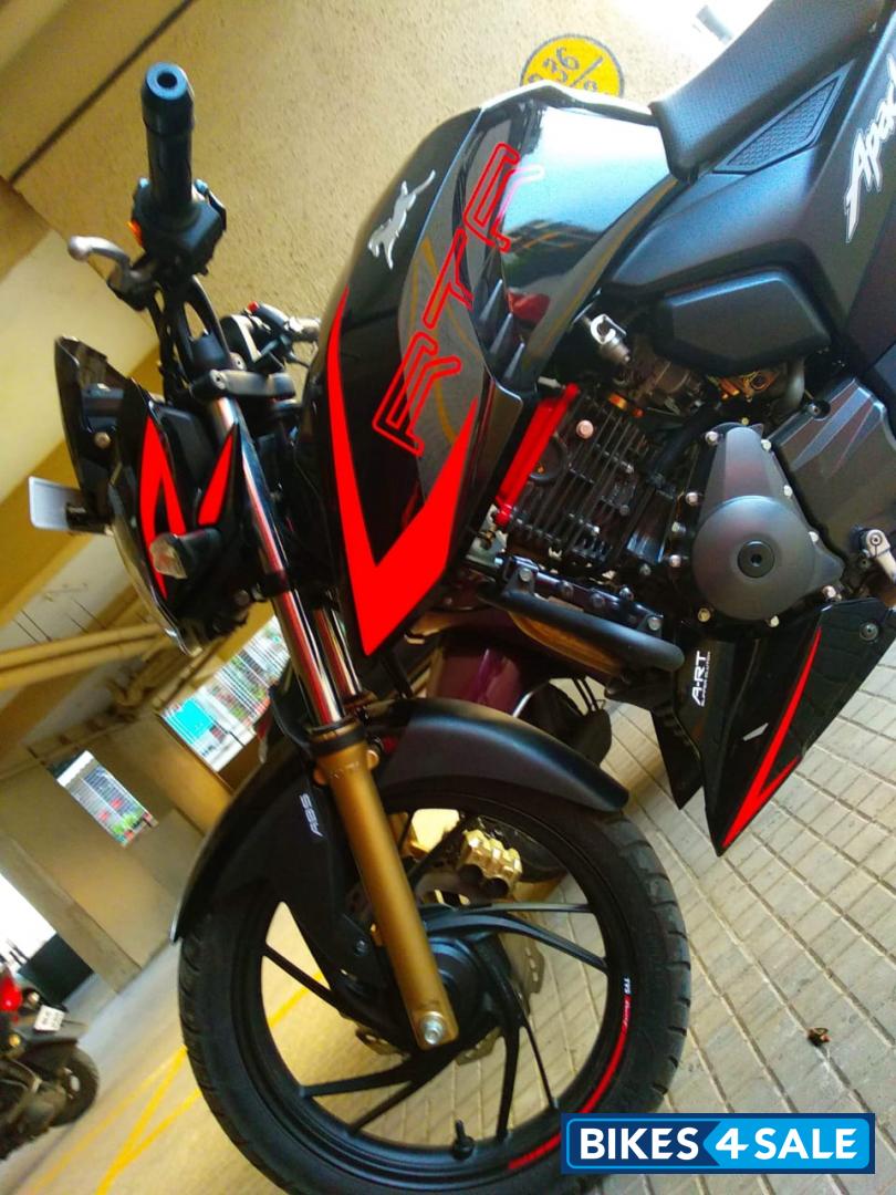Black & Red TVS Apache RTR 200 4V ABS Race Edition 2.0