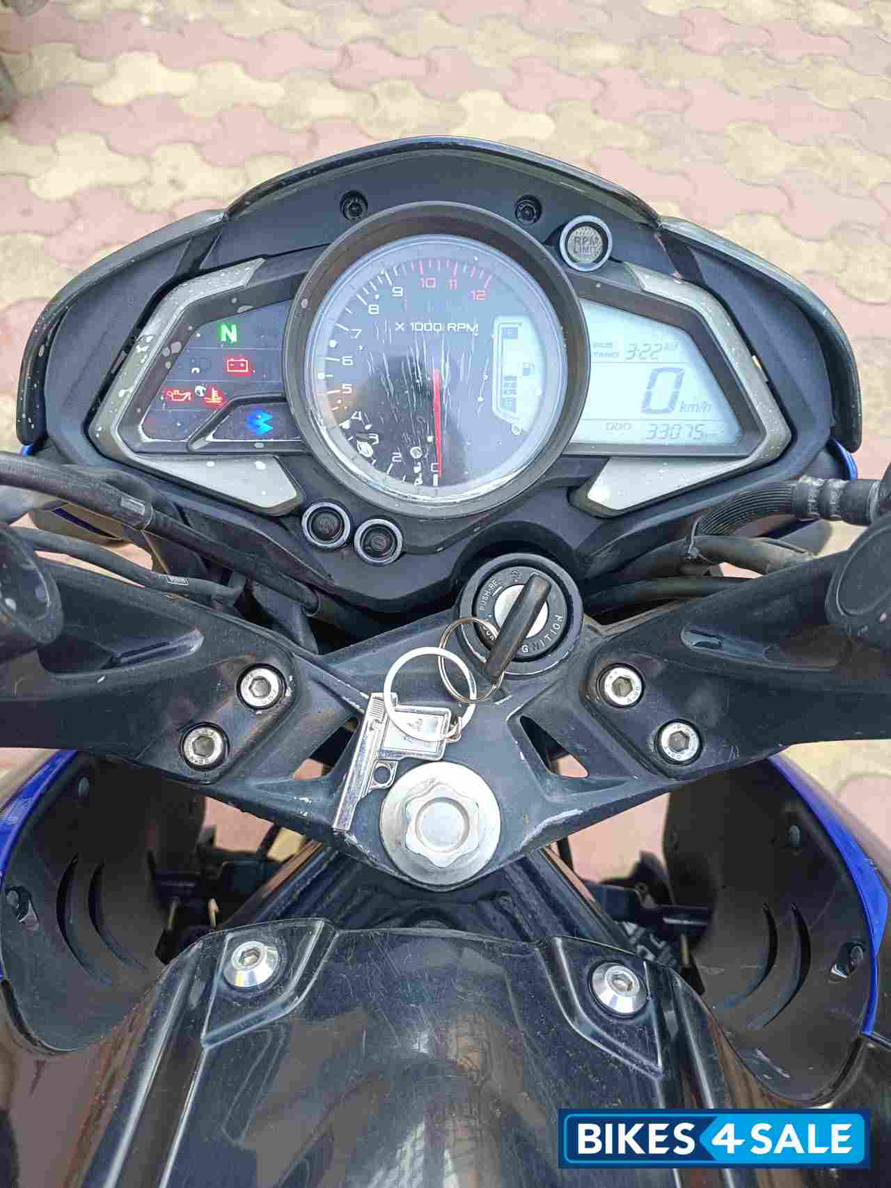 Blue Nd Black Bajaj Pulsar 200 NS